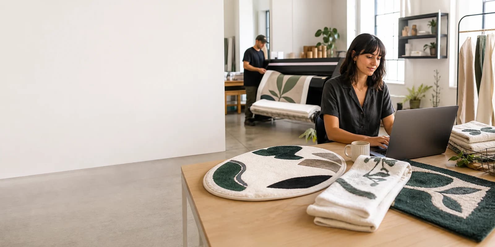 Independent ecommerce seller preparing products with Fulmenta